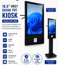 18.5″ İ5 8 GB 256 GB  WI-FI-2D 4.N DUVAR TİPİ KIOSK DIKEY TAZGA KSK-1850